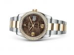 Rolex 116243 Bronze Floral Datejust Ladies 36mm Steel and Yellow Gold