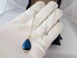 Chopard Golden Diamonds WG Diamond & Titan Blue Stone Pendant 814570-1002