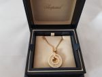 Chopard Happy Diamonds Round 18K Yellow Gold Pendant Necklace