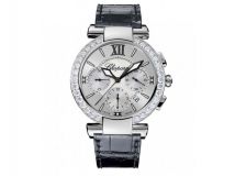 IMPERIALE CHRONO 40 MM WATCH STAINLESS STEEL, AMETHYST AND DIAMONDS