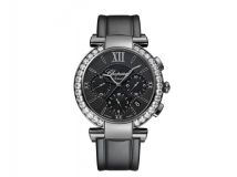 IMPERIALE CHRONO 40 MM WATCH DLC BLACKENED STAINLESS STEEL AND DIAMONDS