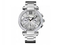 IMPERIALE CHRONO 40 MM WATCH STAINLESS STEEL, AMETHYST AND DIAMONDS