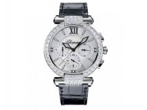 IMPERIALE CHRONO 40 MM WATCH 18-CARAT WHITE GOLD, BLUE SAPPHIRES AND DIAMONDS