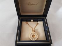 Chopard Happy Diamonds Round 18K Yellow Gold Pendant Necklace
